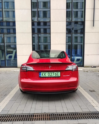 Tesla Model 3 cena 179000 przebieg: 48000, rok produkcji 2021 z Kraków małe 137